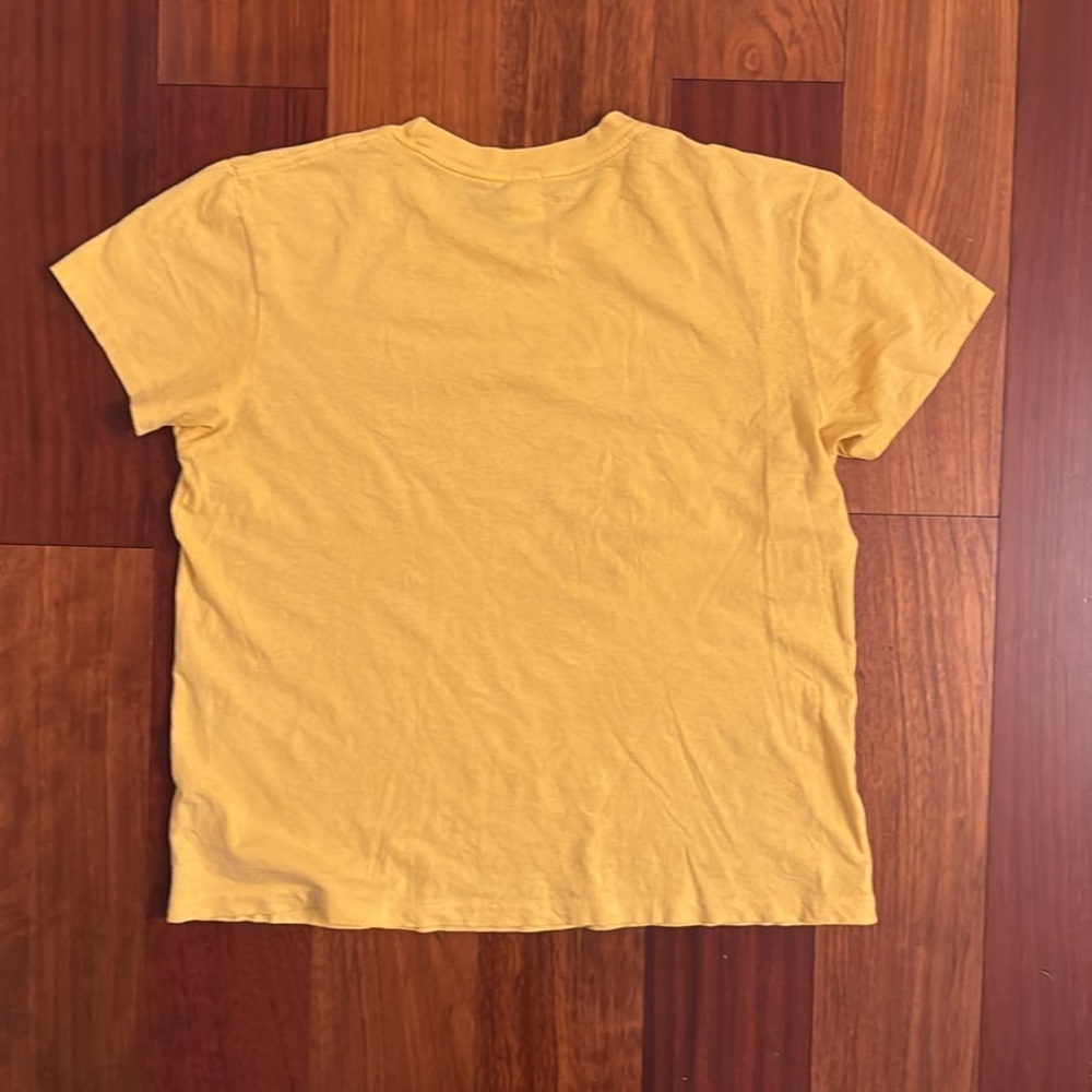 🚫SOLD🚫 Re/Done x Hanes 70s Recycled Loose "Try It" Tee in Vintage Gold - Picture 4 of 5